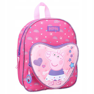 Jednokomorový batoh do škôlky Peppa Pig Vadobag pre dievčatá Odtiene ružovej
